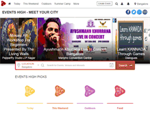 Tablet Screenshot of eventshigh.com